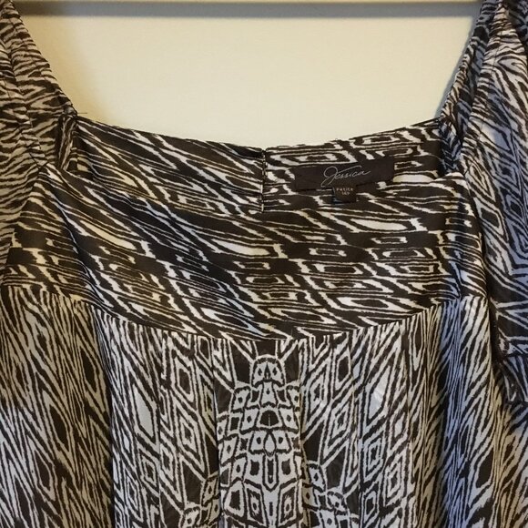 NWT Vintage Jessica Arizona Flutter Sleeve Tie Hem Blouse - Picture 6 of 16